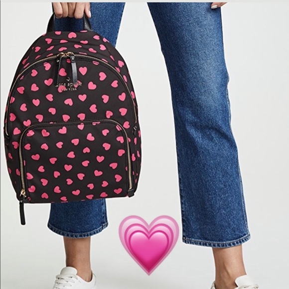 kate spade Handbags - ❤️KATE SPADE! Nylon Midnight HEARTS Backpack